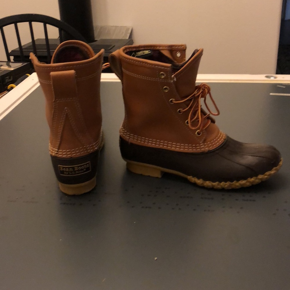 LL Bean Waterproof Leather Duck Boots - Picture 8 of 10